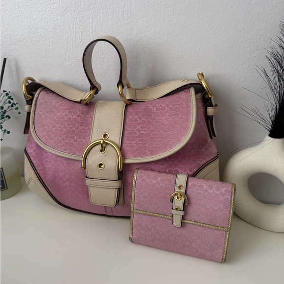 Coach Handbags - Send offers • Coach Pink/Purple Soho Set